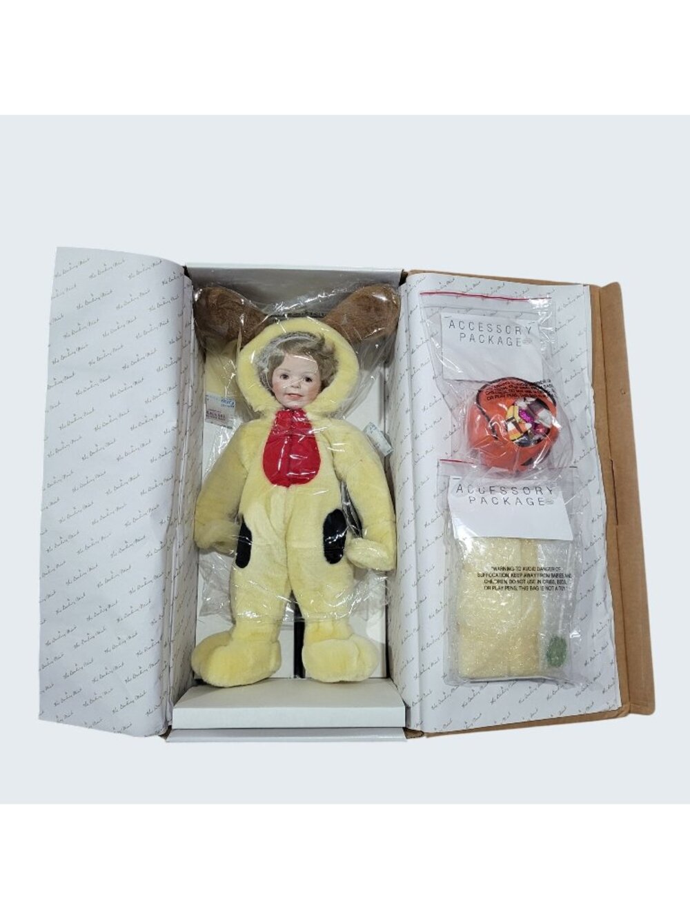 Danbury Mint Trick or Treat with Odie Porcelain Doll Donna RuBert